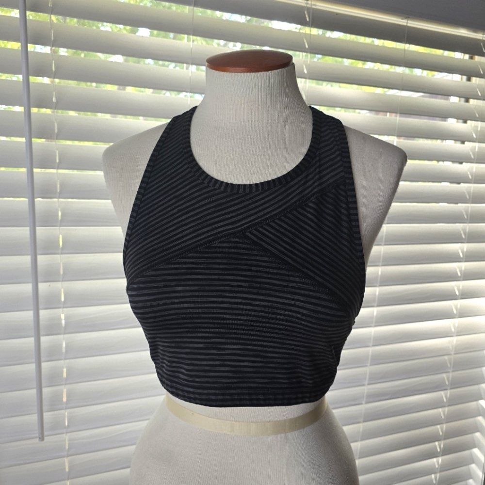 Beyond Yoga stripe bra top